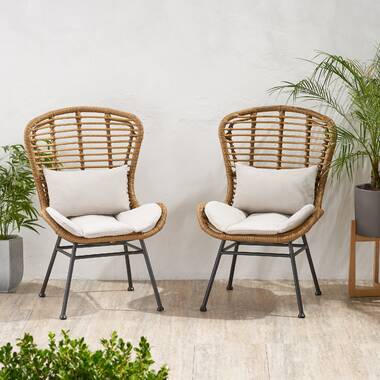 Wayfair white best sale wicker chairs